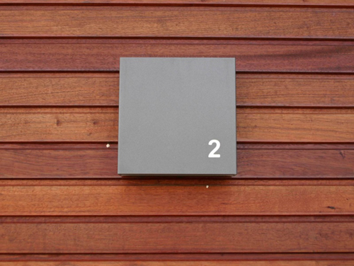 Square Wandleuchten - aussen 