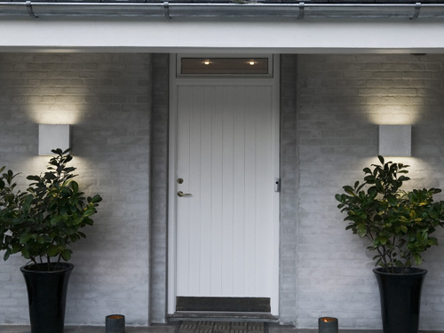 Square Wandleuchten - aussen 